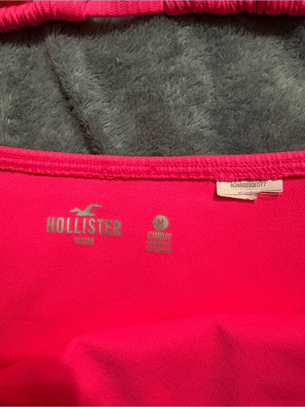 Hollister Neon Pink Ribbed Bikini Set Medium - Picture 2 of 3